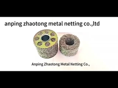 Op maat gemaakte gecomprimeerde gebreide filtermaas Ringvorm 5-300mm buitendiameter