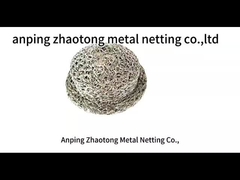 Gecomprimeerd gebreide filternet van roestvrij staal met gepolijst oppervlak