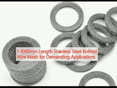 1-1000 mm lengte roestvrij staal gebreid gaas voor veeleisende toepassingen