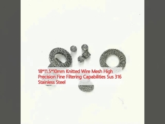 18*11.5*10mm gebreide gaas met hoge precisie fijn filteren Sus 316 roestvrij staal