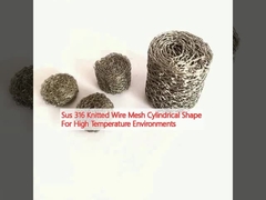 Sus 316 Geweven gaas met cilindrische vorm voor omgevingen met hoge temperaturen