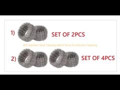 403 roestvrijstalen reinigingsbal 6 * 4 mm voor keukenreiniging