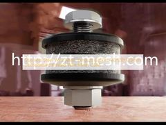 Het Netwerkuitlaatpakkingen van de roestvrij staaldraad 40*20*10.3mm Samengeperste Gebreide OEM van het Draadnetwerk