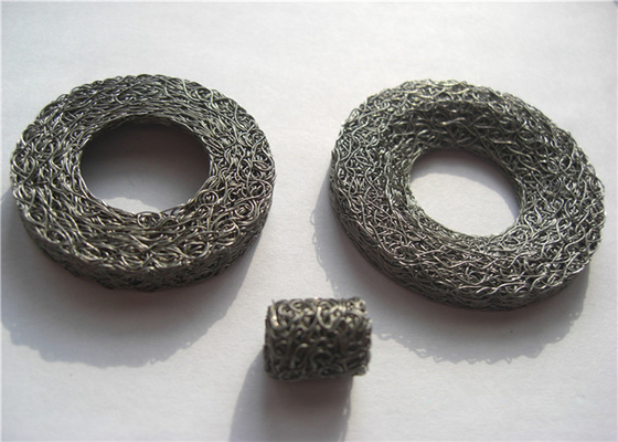 OD30mm zet de Cilindrische Antitrilling Samengeperst de Draadnetwerk van SS304 SS316 0.09mm - 0.55mm op