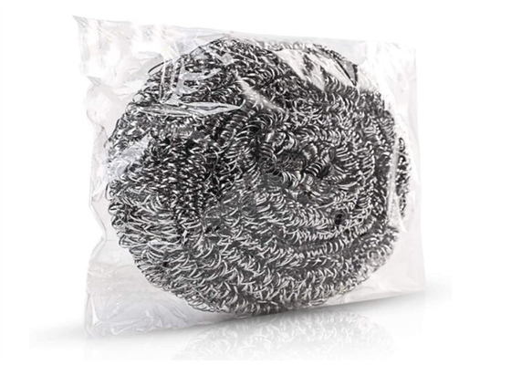 Op zwaar werk berekende 410 Roestvrij staal Schoonmakende Bal 23g Dia 7cm Zilveren Kleur