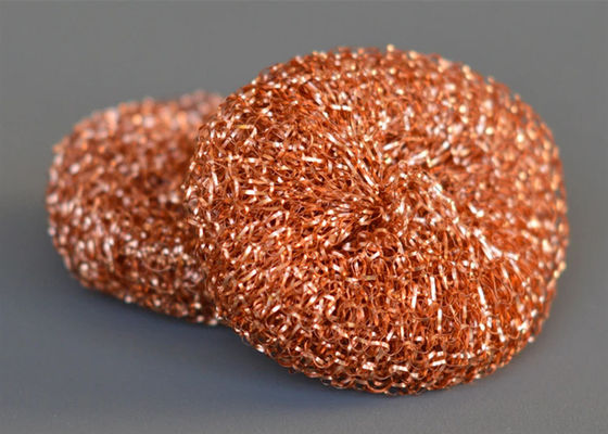 Roestvrij staal 35mm Breedte 0.23mm Gebreide Koperdraad Mesh Yellow For Clean