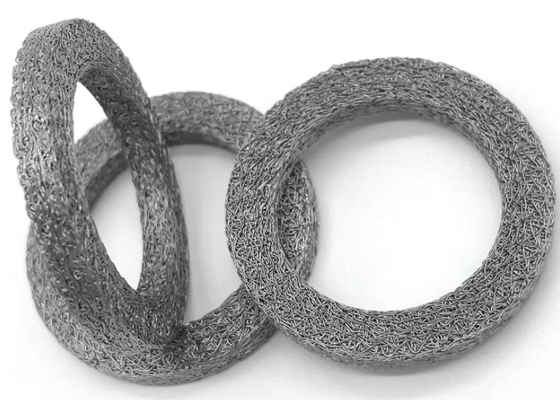 Witte en zilveren gebreide draadnet Filter zuur en alkalisch weerstand en monster