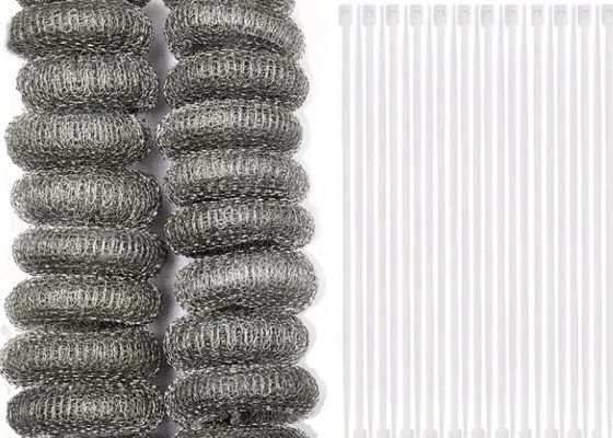 2.5 cm rollen van gebreide gaas van roestvrij staal voor schermen