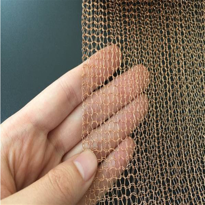 Hole 2*3mm Compressed Knitted Wire Mesh Hoogtemperatuurweerstand