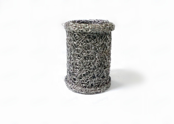 Dia 40*20mm Cilinder Gebreide Draaduitlaat Bestand Mesh Gasket Support Rings Alkali