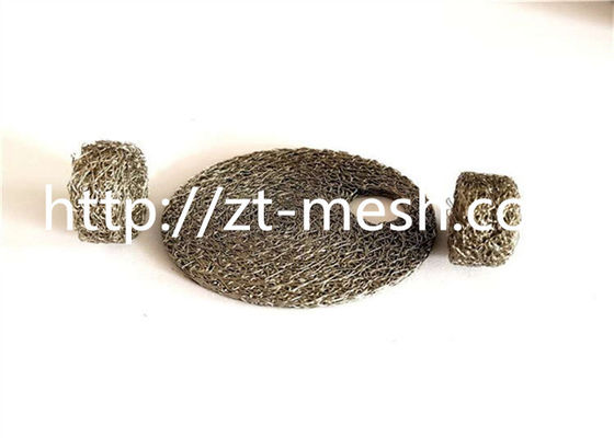 Stainless Steel Dia 13.5*9.5mm 316 Compressed Wire Mesh Filter Knitted Wire Mesh1μM Filtration Color Customized