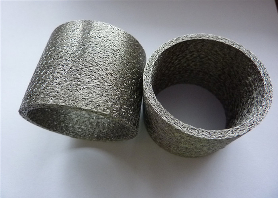 OD30mm zet de Cilindrische Antitrilling Samengeperst de Draadnetwerk van SS304 SS316 0.09mm - 0.55mm op