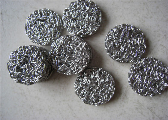 De knalpotten persten Gebreid draadnetwerk samen 5mm - 25mm 90% Filter voor Industriële Auto