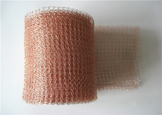 Tin Coated Knitted Wire Mesh 40mm 30m/roll-Damp het Vloeibare Filtreren voor Beveiliging