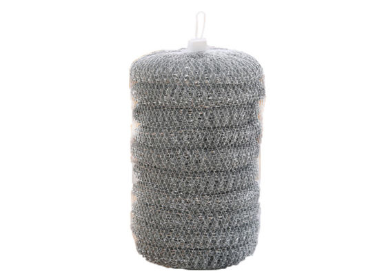 De Schoonmakende Bal Pan Scrubber 8*8cm van het huishoudenroestvrije staal de Draadbreedte van 40g 0.080.5mm