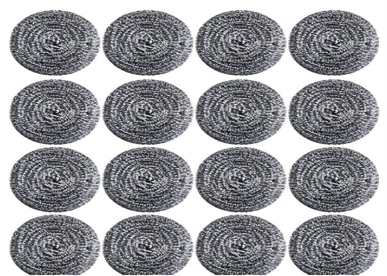 Op zwaar werk berekende 410 Roestvrij staal Schoonmakende Bal 23g Dia 7cm Zilveren Kleur