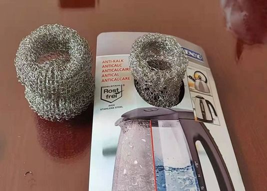 Roestvrij staal Gebreid Draadnetwerk OEM van 0.08mm - 0,5 mm Dia het Scherm van de Ketelfilter