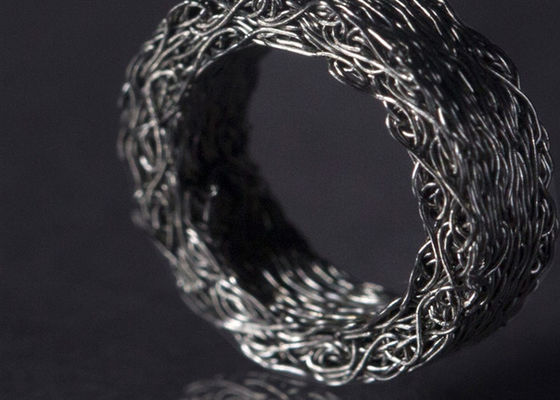 Metaal op hoog niveau Dia 25mm Samengeperste Gebreide Draad Mesh For Automobile
