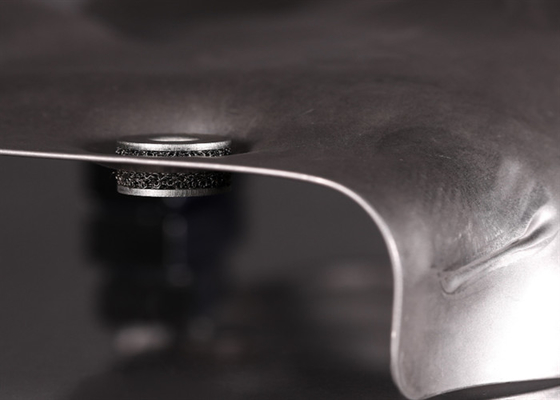 Witte en zilveren gebreide draadnet Filter zuur en alkalisch weerstand en monster