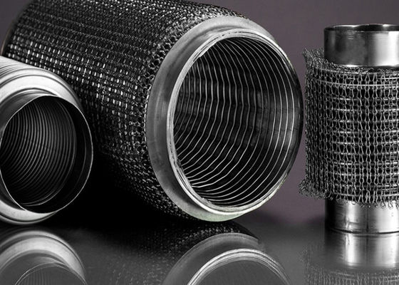 Geluiddempers 0.18mm Ss Gebreide Draad Mesh For Exhaust Systems
