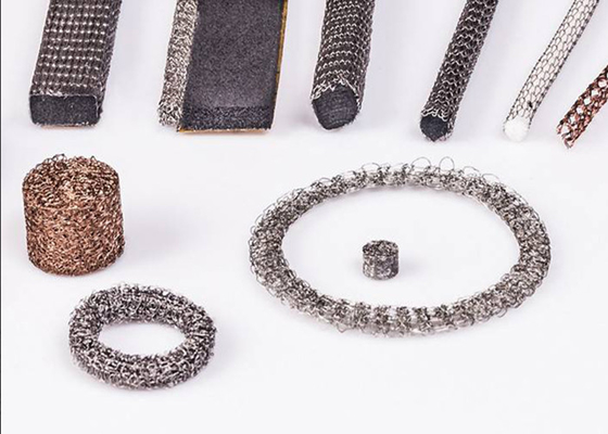 Draaddiameter 0,08 - 0,5 mm Samengedrukt gebreide gaas voor filtratie