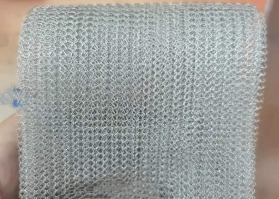 Al Metaalroestvrij staal Gebreide Draad Mesh In Rolls Width 250mm voor Filter