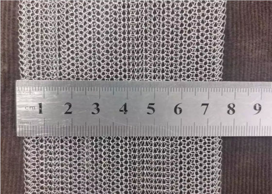 Roestvrij staal 35mm Breedte 0.23mm Gebreide Koperdraad Mesh Yellow For Clean