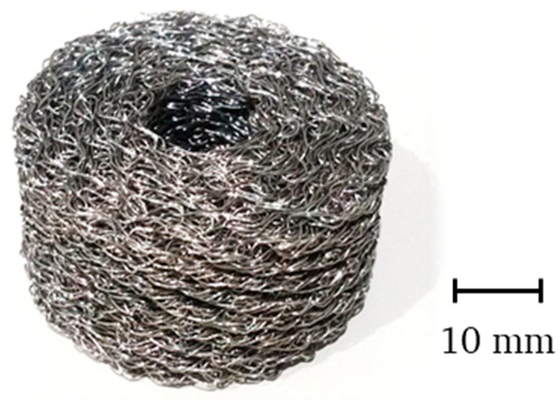 316 316l-Dempersod van het Roestvrij staalkussen Diameter 70mm Draaddiameter 0.23mm