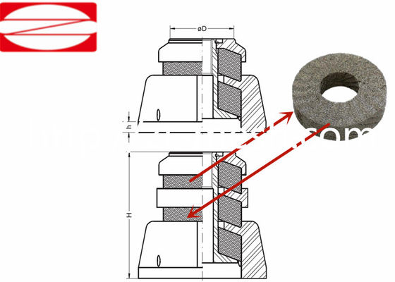 0,05-0,5 mm diameter roestvrijstalen gebreide gaasbreedte 300 mm met goede doordringbaarheid