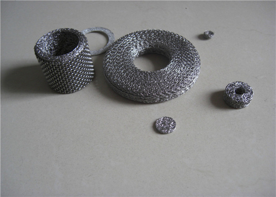 0.08 - 0.45mm Draad Mesh Washer Ring Shape SUS316L voor Geluiddemper