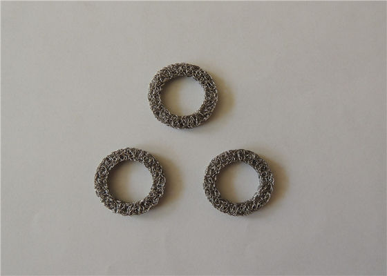 Samengeperste Gebreide Draad Mesh Washer Dia 14mm 0.3mm SS Wasmachine van de Vervangingsdruk
