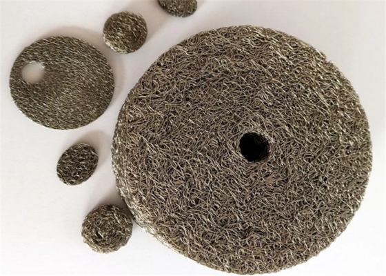 Samengeperste Gebreide OEM 0.55mm van Draadmesh gasket round shape voor Uitlaatpakking