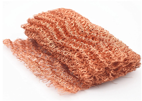Geel Gebreid Kopernetwerk 100mm 0.18mm Aangepaste Bestand Op hoge temperatuur voor Filter