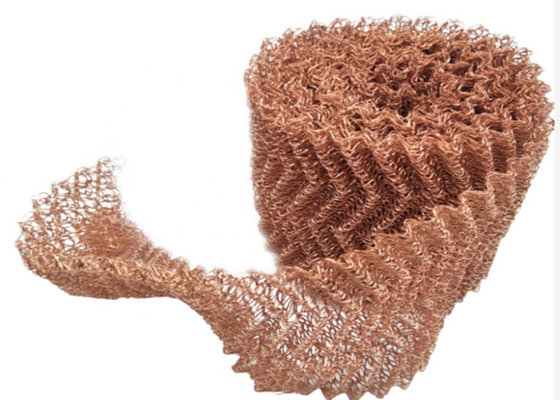 0.23mm 99,9% Koper Gebreide Mesh Roll For Distillation Column Verpakking