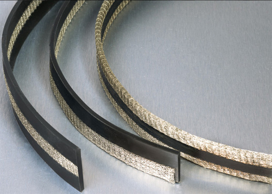 Pas 310s Gebreide Draad Mesh Gasket 0.23mm Diameter aan voor Emi Shielding